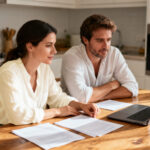 Casal a analisar opções de crédito consolidado em Portugal antes de tomar uma decisão